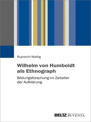 cover image of Wilhelm von Humboldt als Ethnograph